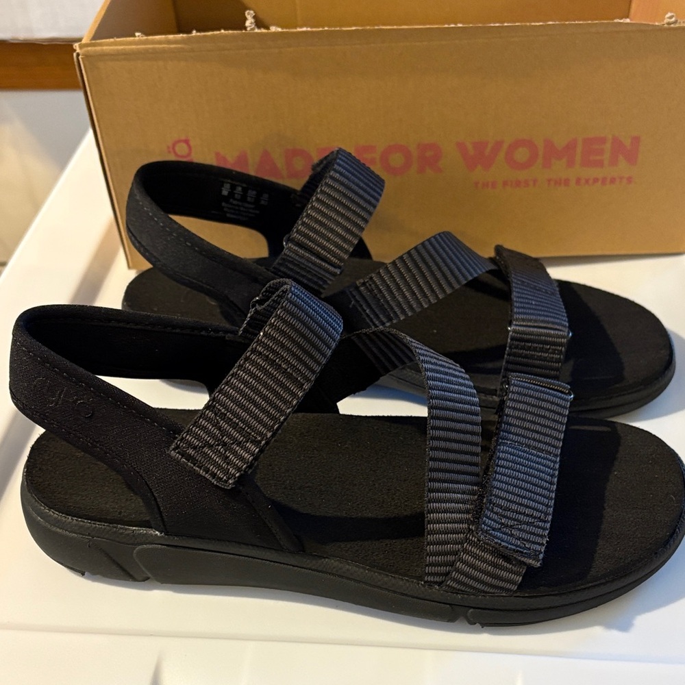 Ryka manifest Black Women's Sandals size 8 bnwt